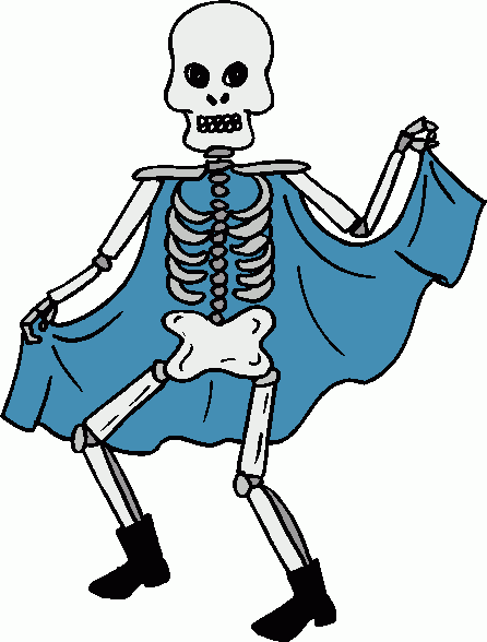 free halloween skeleton clipart - photo #10