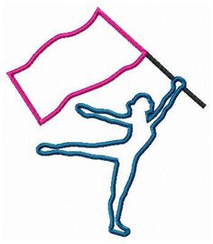 Marching Band Color Guard Clipart