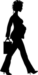 Pregnant Woman Clipart Image - Silhouette of a Pregnant Woman ...