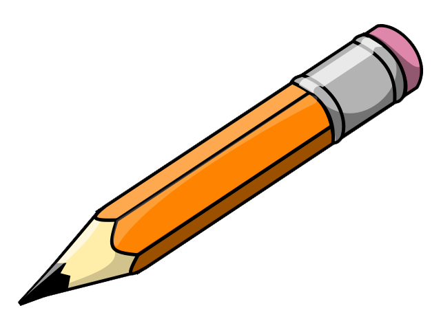 Pencil writing clip art