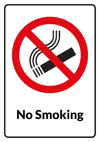 No Smoking sign template, How to make No Smoking sign, No Smoking ...