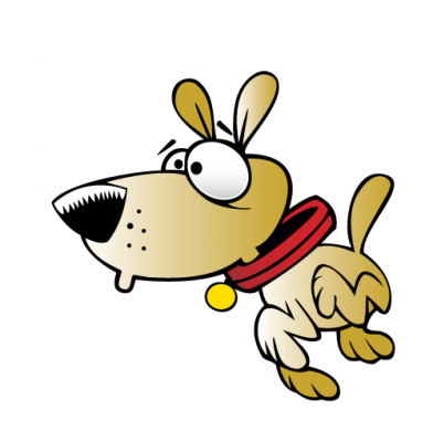 Cartoon Dog Running : Custom Wall Decals, Wall Decal Art, and Wall ...