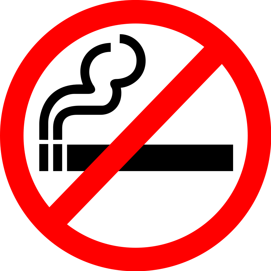 Clipart no smoking signs