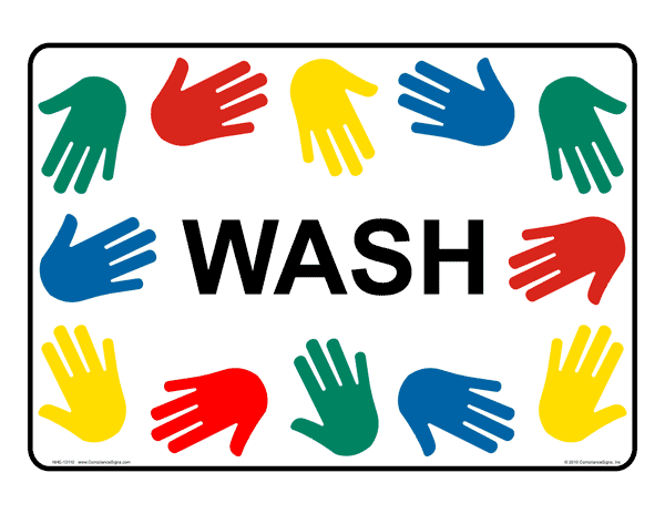 Hand Washing Signs - Child Friendly - Safety Signs Labels At ...