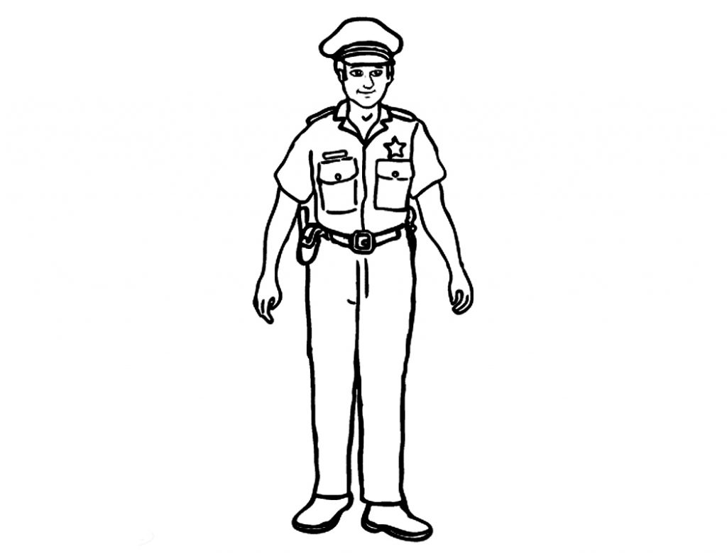 Police Badge Coloring Page Police Coloring Picture Mounty Coloring ...