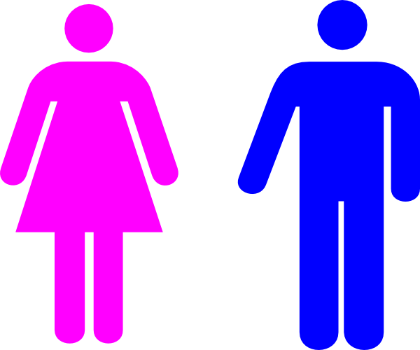 Transparent man and woman clipart