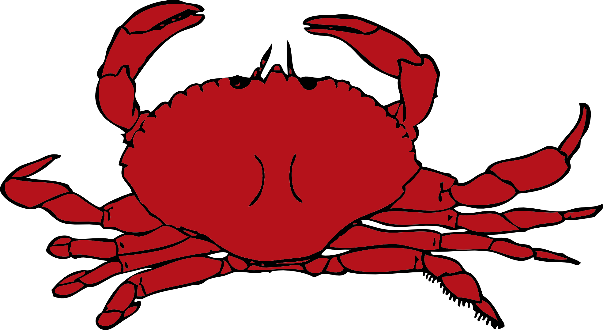 Top View Of A Crab Clip Art - ClipArt Best