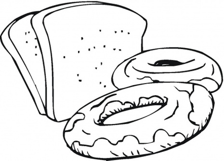 Loaf Of Bread Coloring Page Clipart - Free to use Clip Art Resource