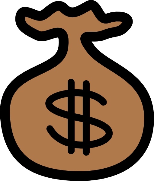 Clipart money bag - ClipartNinja