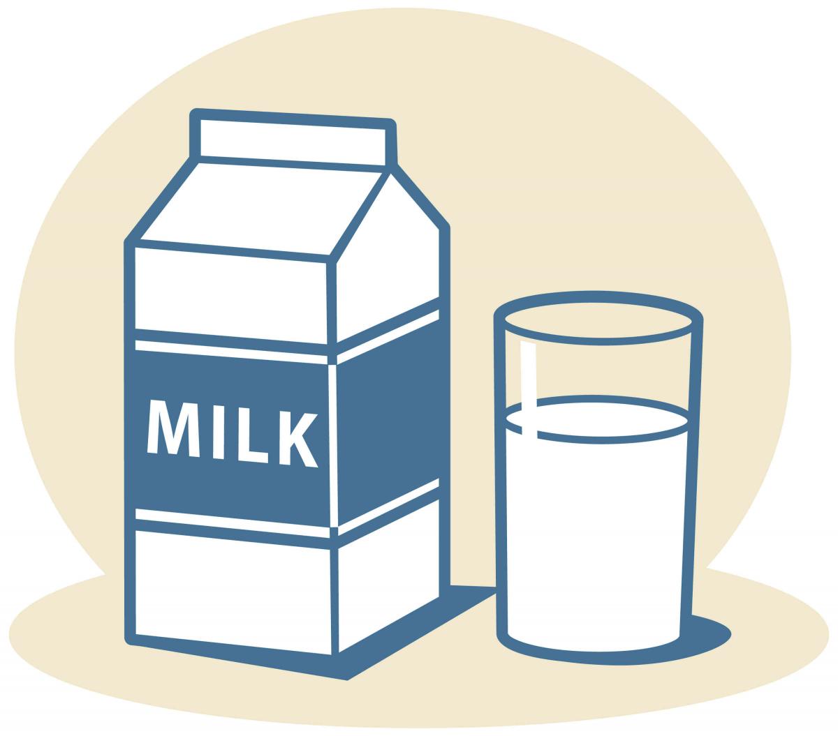 cup of milk clipart - photo #14