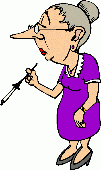 Animated clipart of old ladies