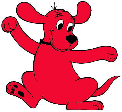Red dog clipart
