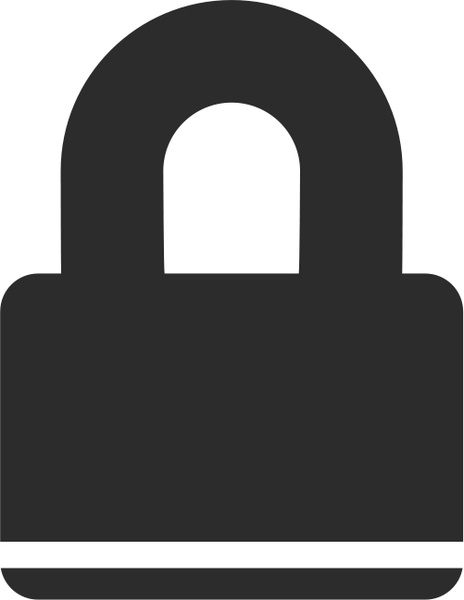 Padlock Icon Free vector in Open office drawing svg ( .svg ...