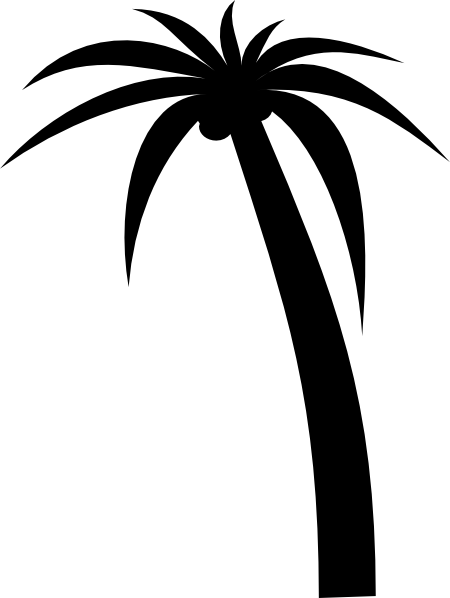 Palm Tree Silhouette Clipart