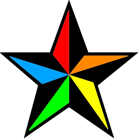 Rainbow Star Clipart