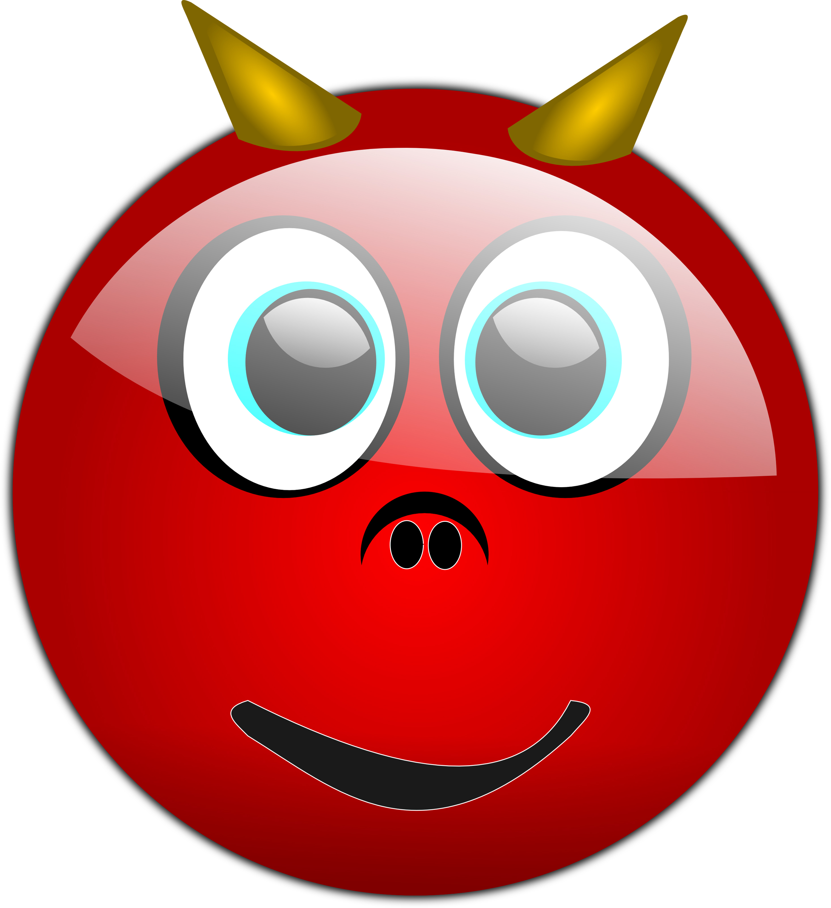Smiley Face Devil Horns Clipart - Free to use Clip Art Resource