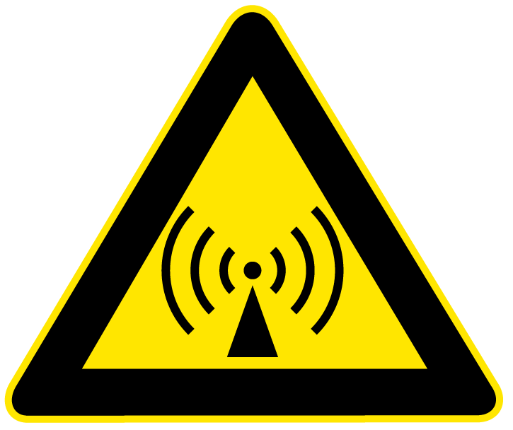 Nuclear High Voltage Magnetic Field RF LASER Safety Warning Signs