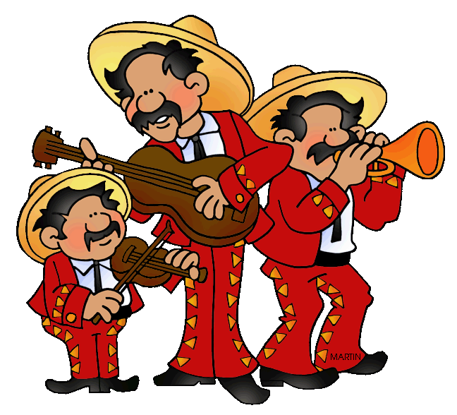 Free Mexico Clip Art by Phillip Martin, Mariachi Band