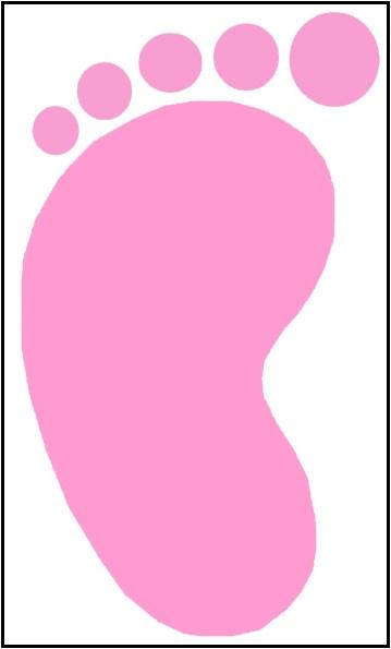 Baby Footprint Template ClipArt Best