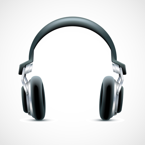 Elements of headphones vector set 01 - Vector Music free download