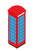 Phone booth - vector clipart
