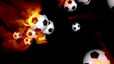 Seamless loop Soccer Ball Animation 1. Isolated on black - 718075 ...