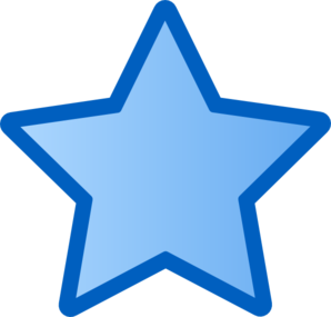 Blue Star clip art - vector clip art online, royalty free & public ...