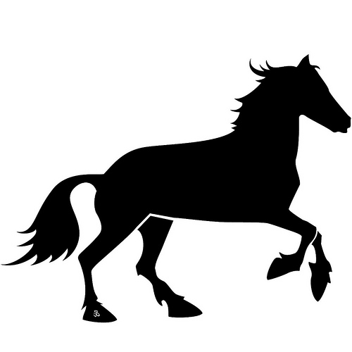 Horse Silhouette Vector - a photo on Flickriver