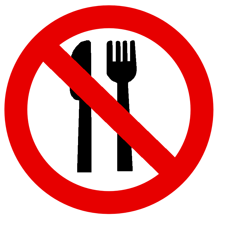 No Food Symbol Sign