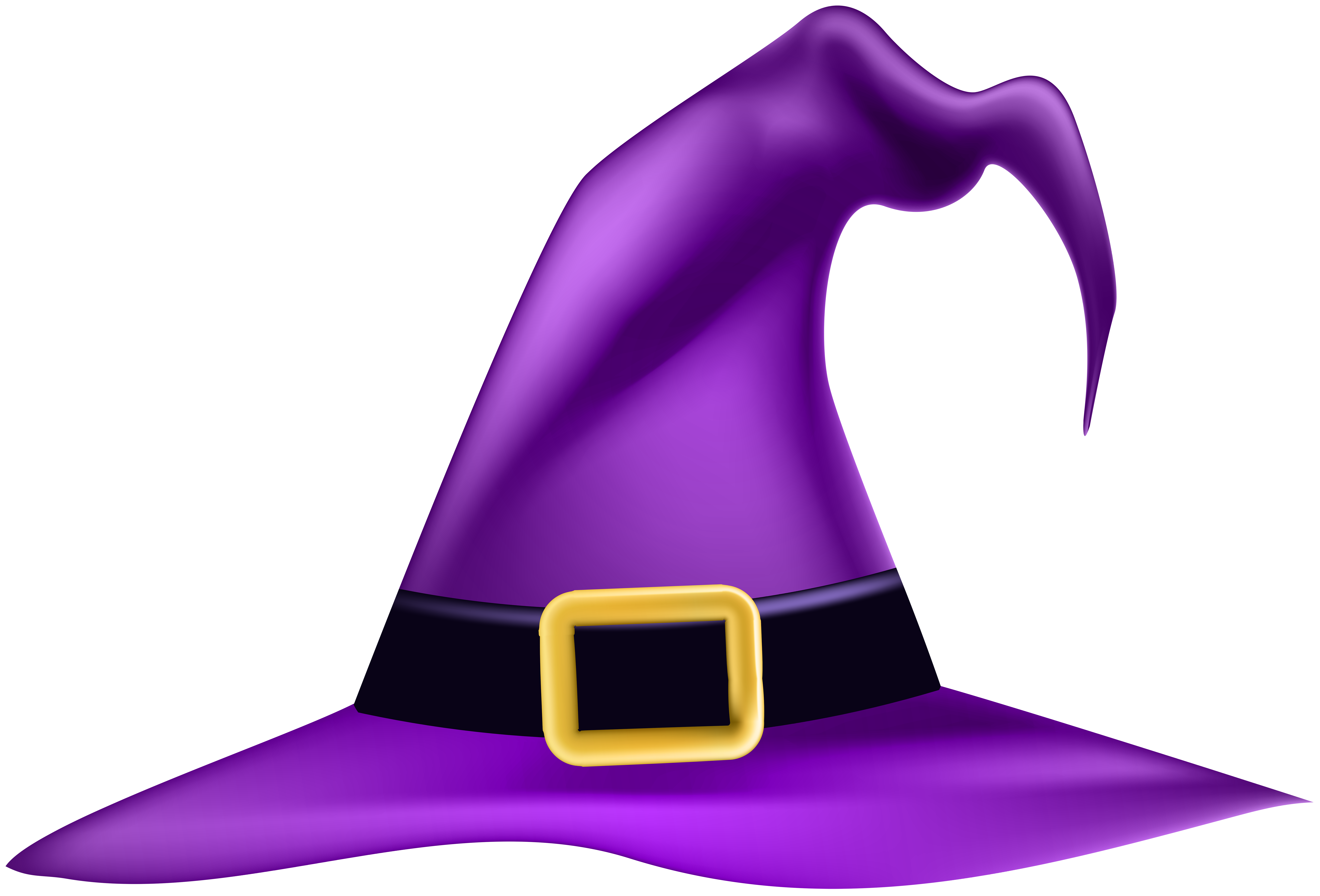 Purple witch hat transparent clip art image - FamClipart