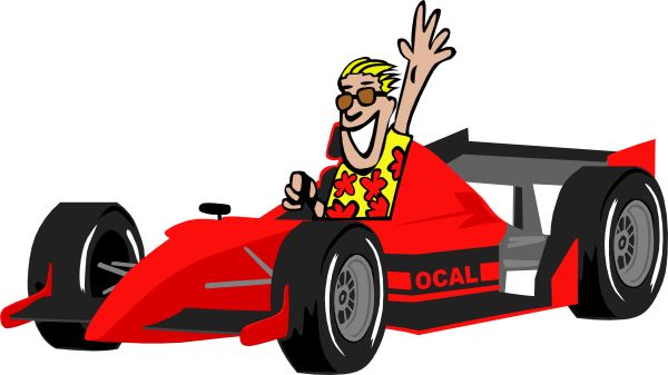 Fast Car Cartoon Clipart