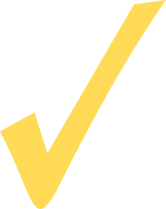 Yellow Check Mark Clip Art | High Quality Clip Art