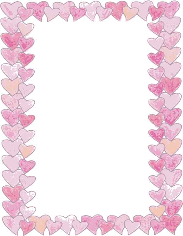 Free valentine borders printable