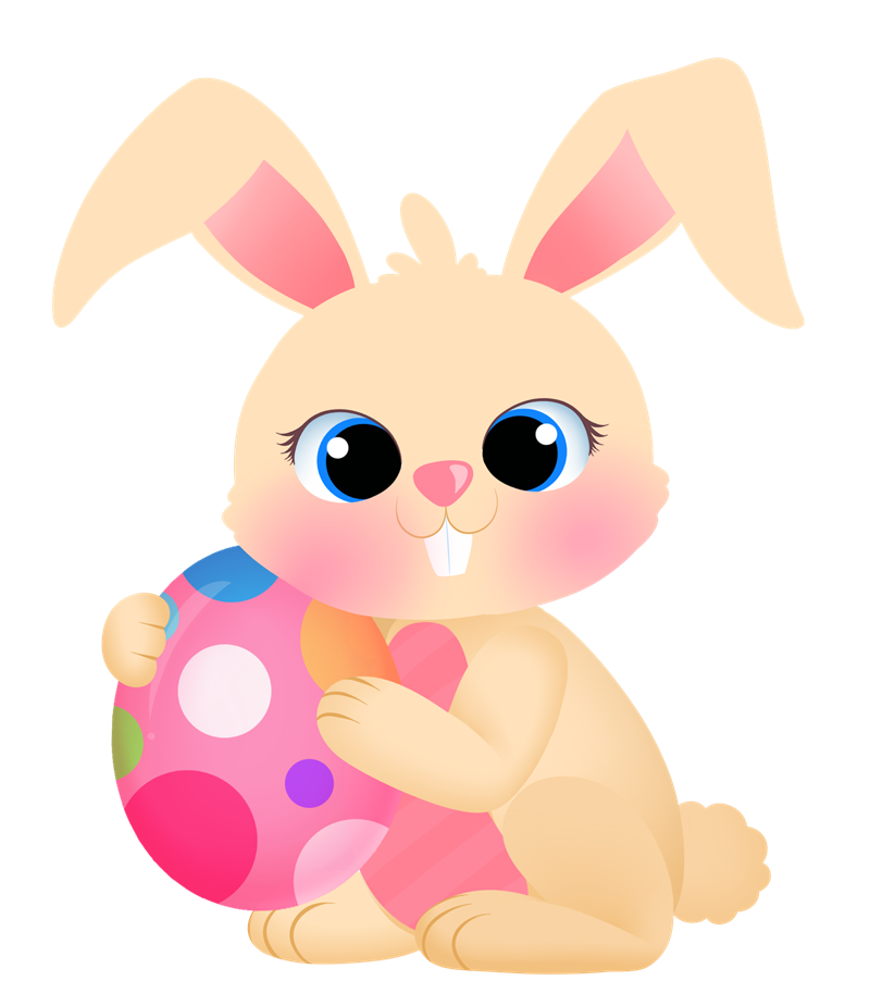 Cute easter bunny clipart