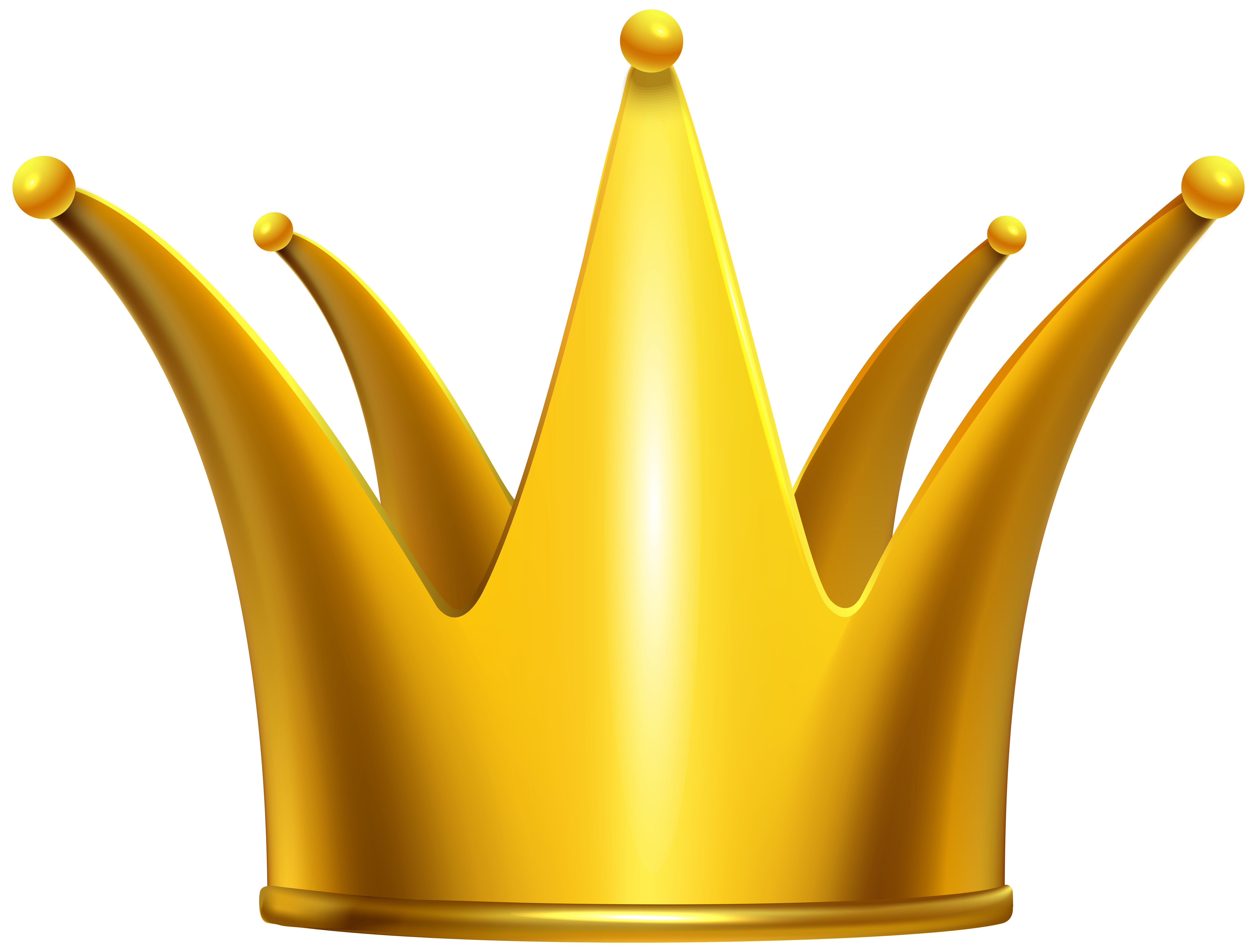 Golden Crown Clip Art PNG Image