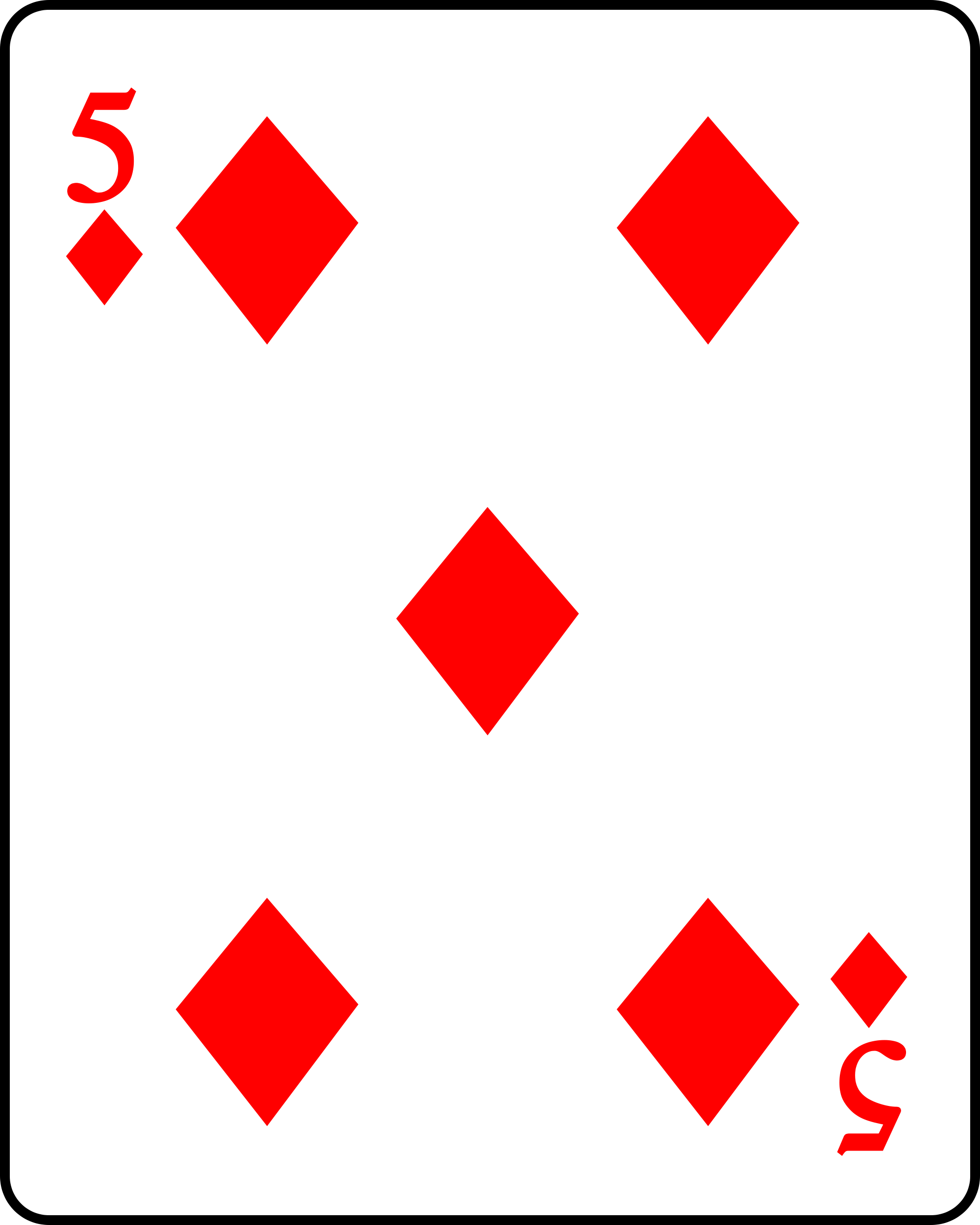 File:Playing card diamond 5.svg