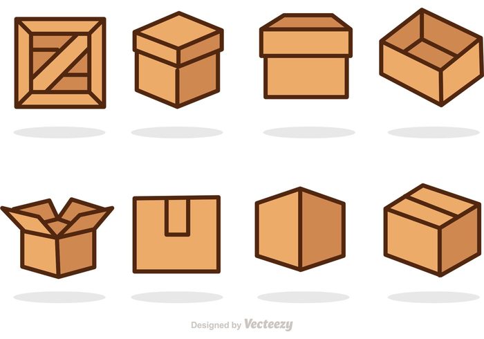Box and Crates Vector Icons - Download Free Vector Art, Stock ...