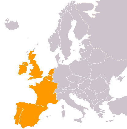 Blank Western Europe Map - ClipArt Best