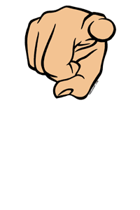Free LDS Judgments Pointing Finger Clipart