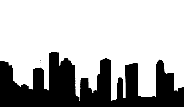 Houston Skyline Silhouettes Vector | Download Free Vector Art ...