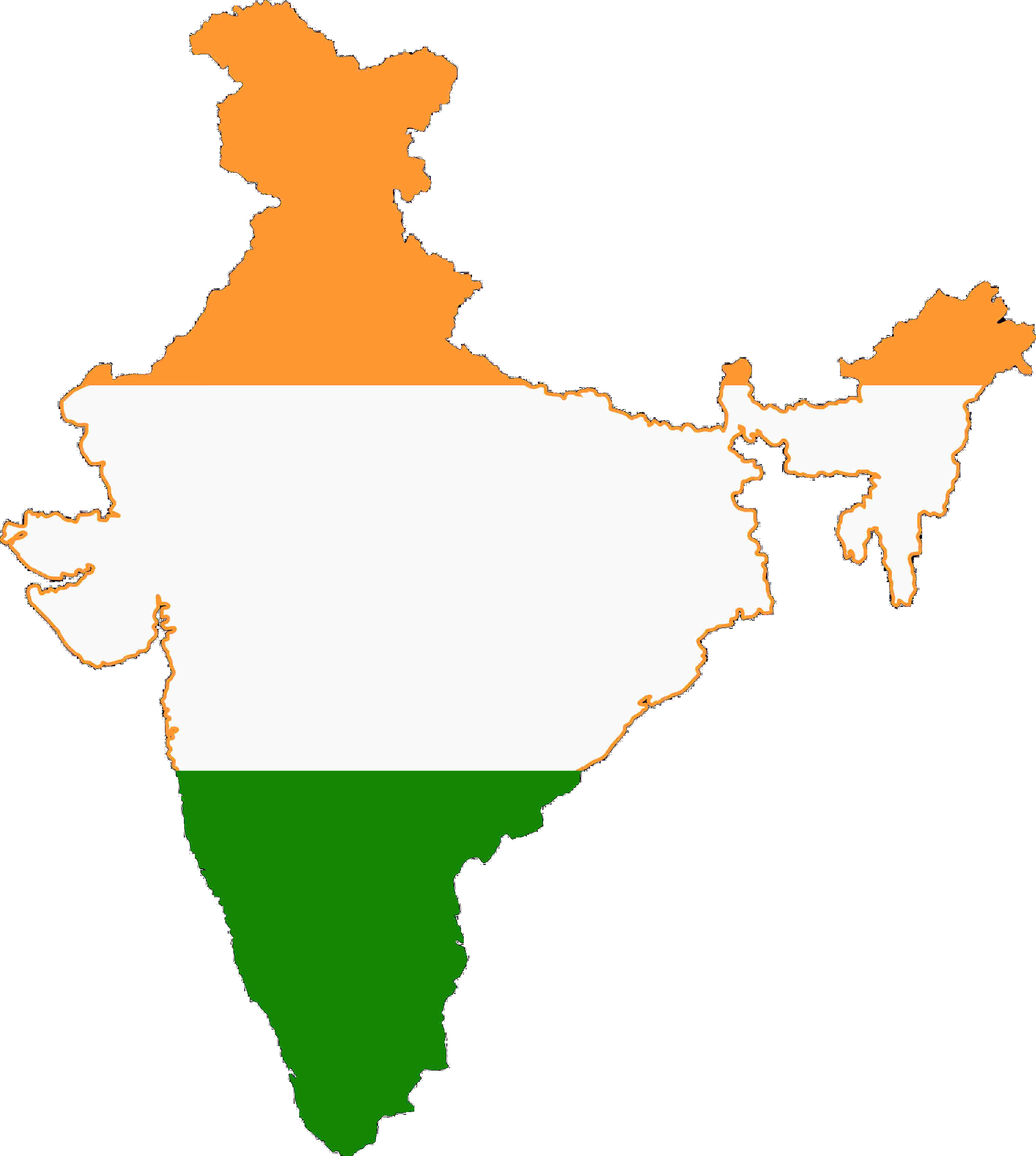clipart of indian map - photo #28