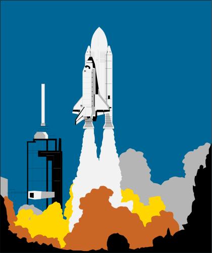 Rocket Launch Clipart