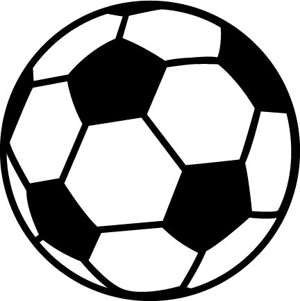 Pink soccer ball clipart