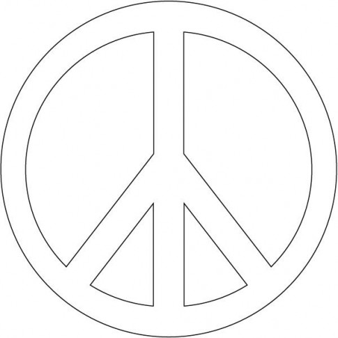 8 Best Images of Peace Sign Template Free Printable - Peace Sign ...