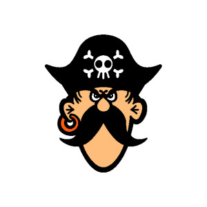 Free clipart pirate flag