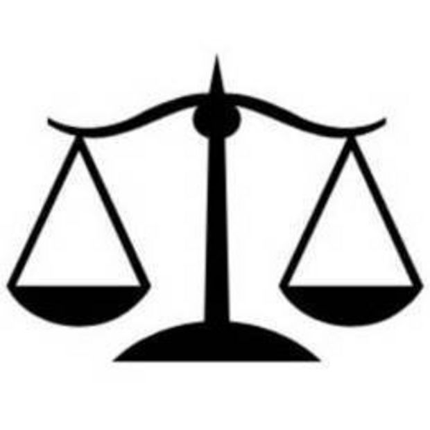 Scales of justice clip art black and white