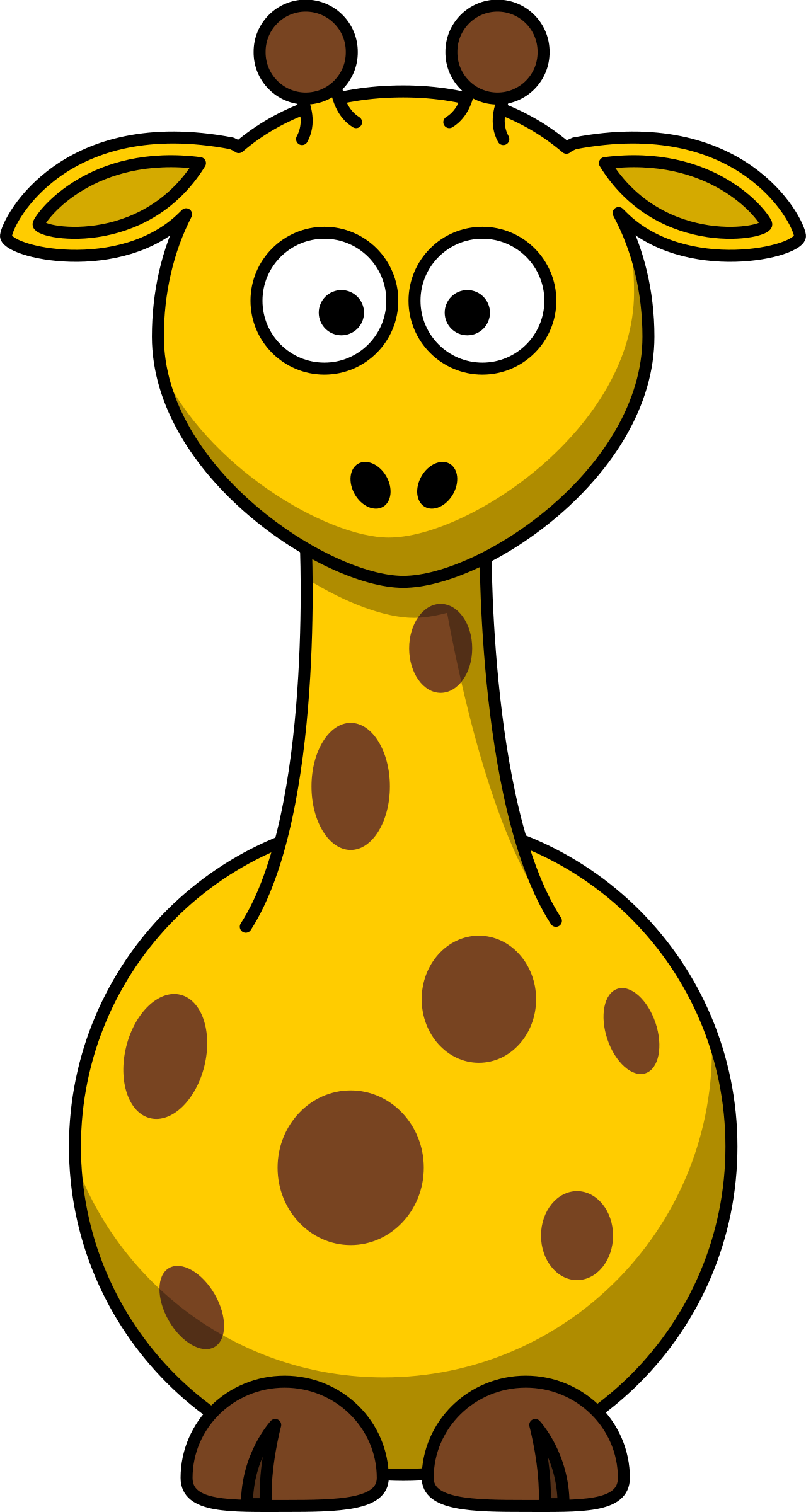 Clipart - Cartoon giraffe