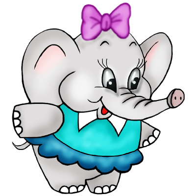 Cute Baby Elephant Clip Art – Clipart Free Download