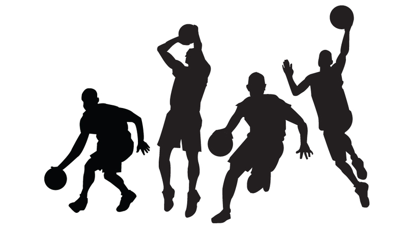 Basketball Player Clipart Black And White - Free ...