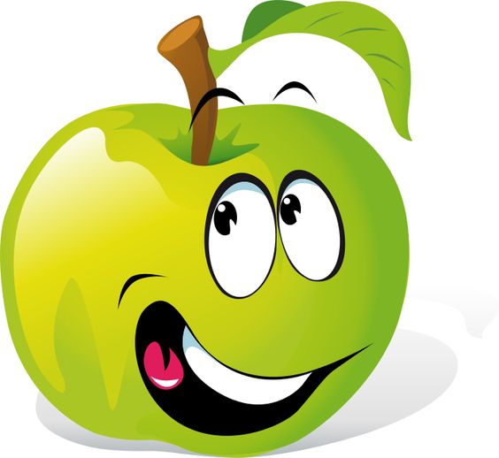 Cartoon, Apples and Food
